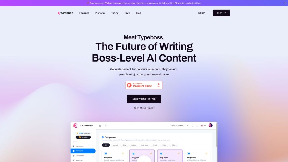 Typeboss | Boss-Level Writing Game