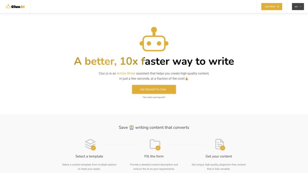 Cluc.io: Professional AI Content Writing Platform