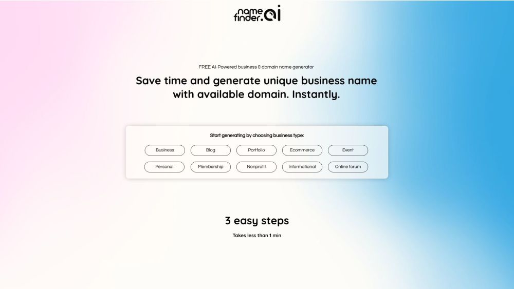 NameFinder | Free AI-Powered Domain Generator