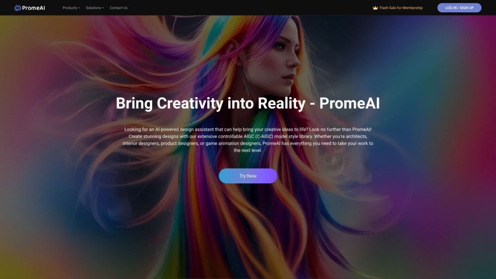 PromeAI Website screenshot