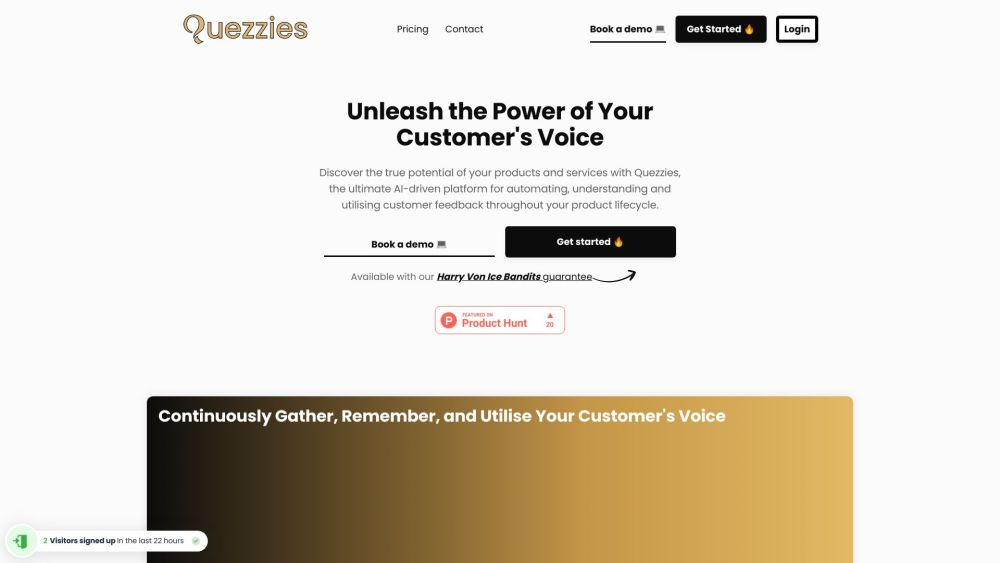 Quezzies - AI-Powered Customer Feedback & Engagement Solution