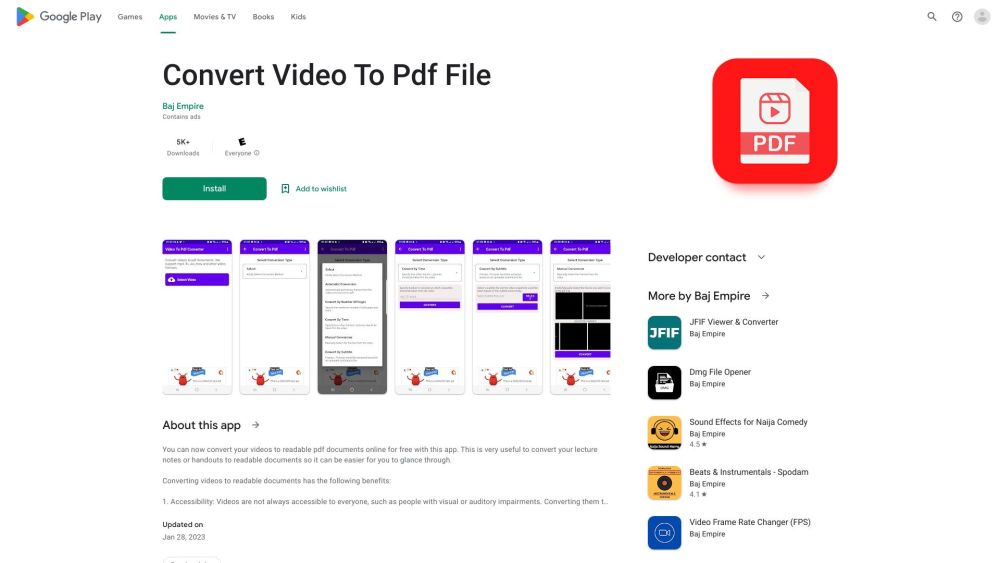 Video to PDF Converter