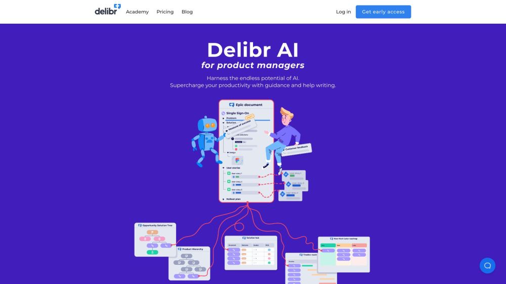 Delibr AI Website screenshot