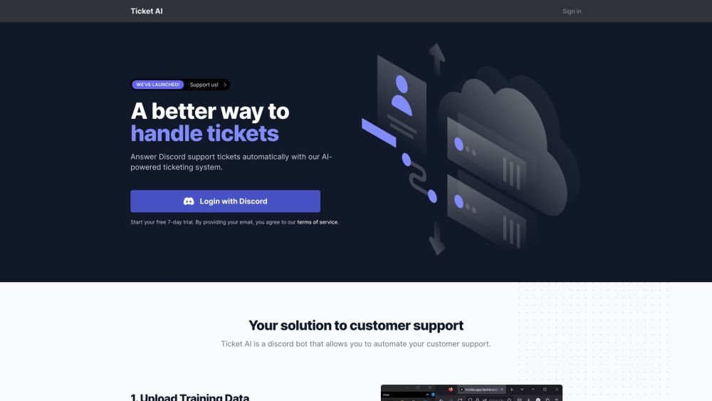 Ticket AI Website screenshot