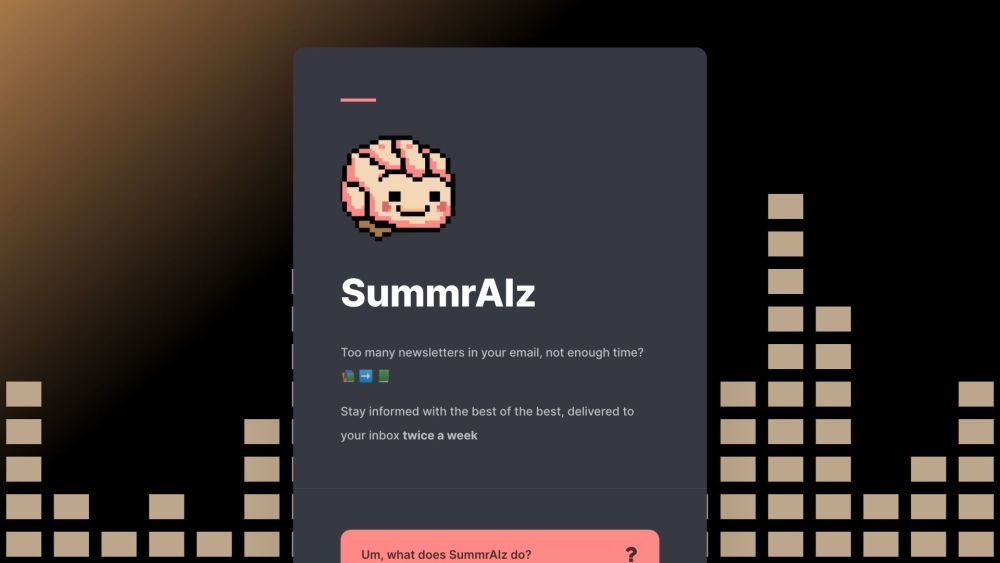 SummrAIz Website screenshot