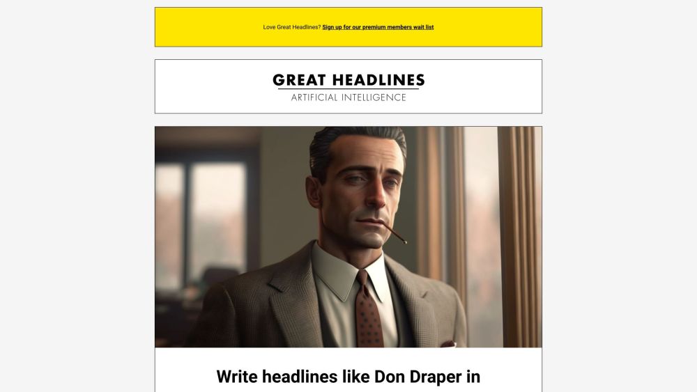 Great Headlines Website screenshot