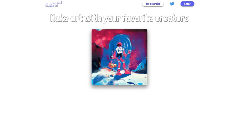 ArtConnect Website screenshot