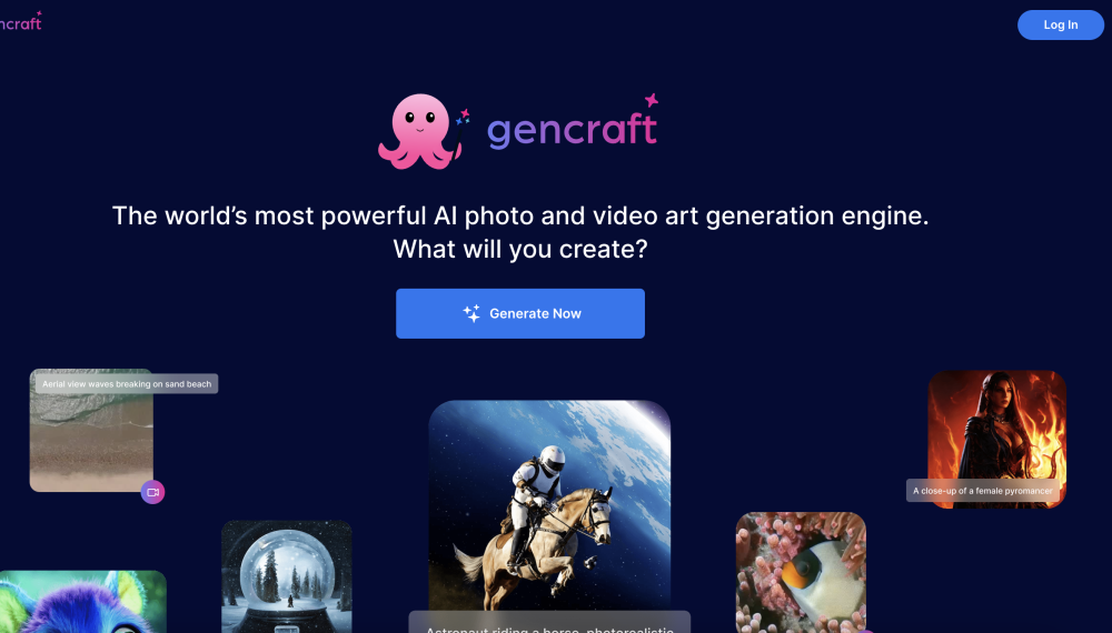 Gencraft Website screenshot