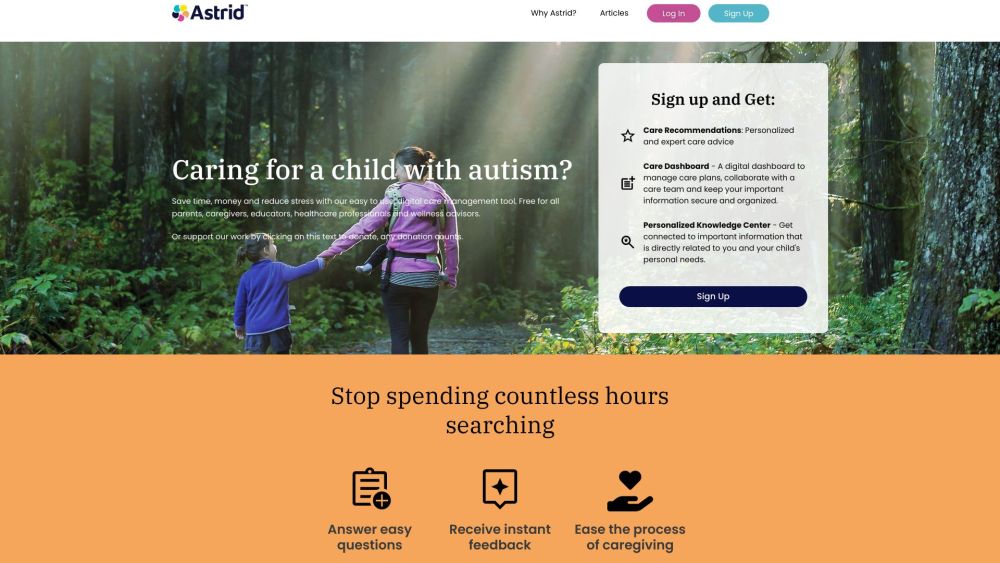 Astrid - Autism Caregiving Resources and Solutions