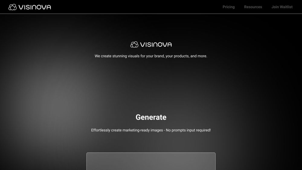 Visinova Website screenshot