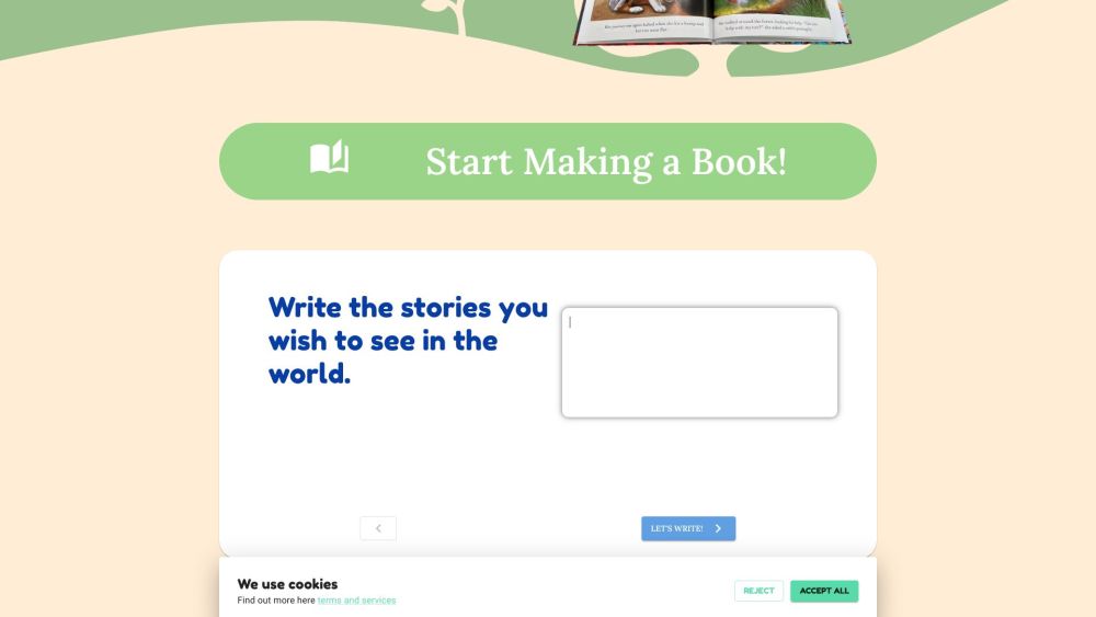 Screenshot Ihrer eigenen Storybook-Website