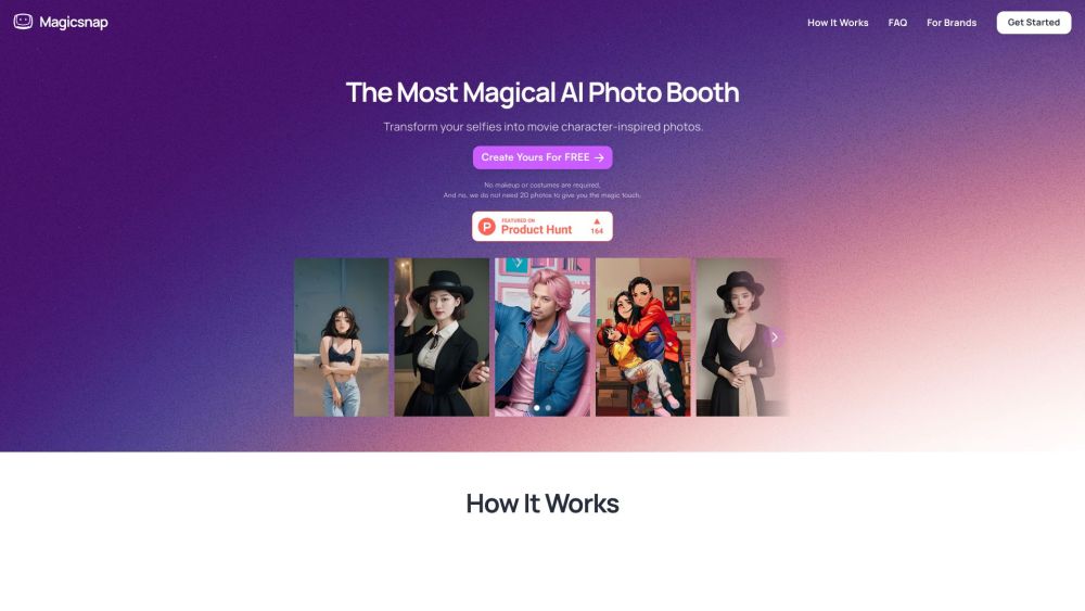 Magicsnap Website screenshot