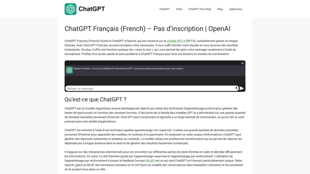 ChatGPT Français