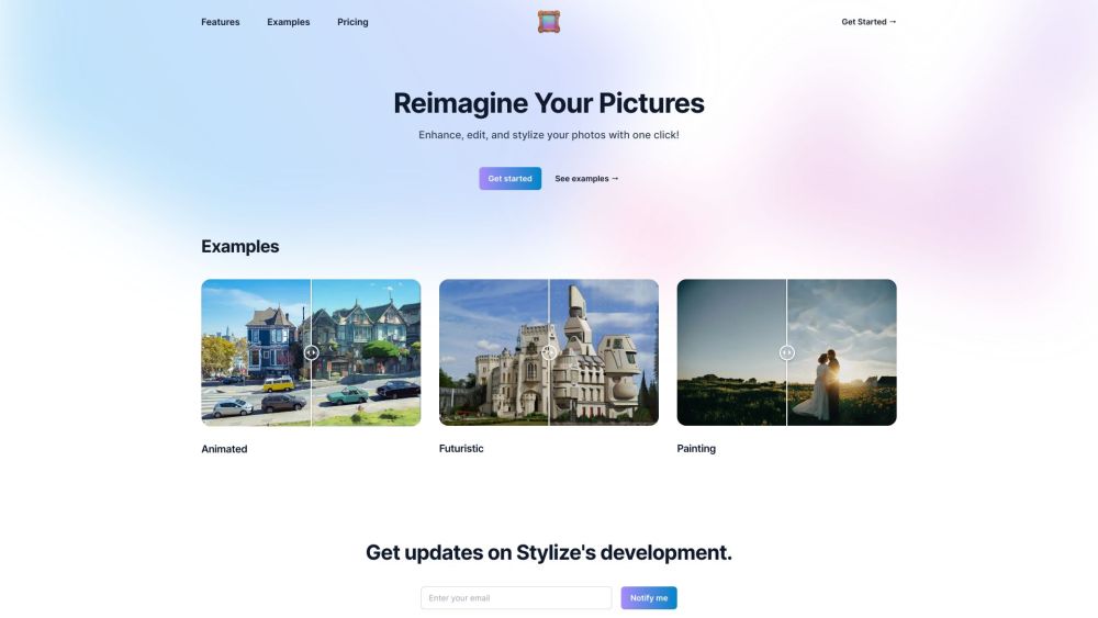 Stylize Website screenshot