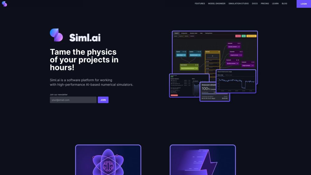 Siml.ai Website screenshot