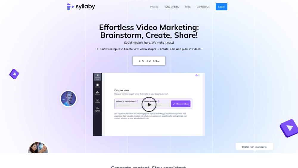 Syllaby.io Website screenshot