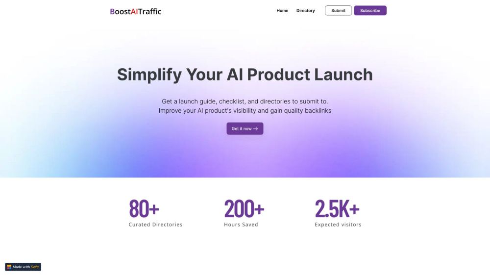 Screenshot der AI Tools Directories Website