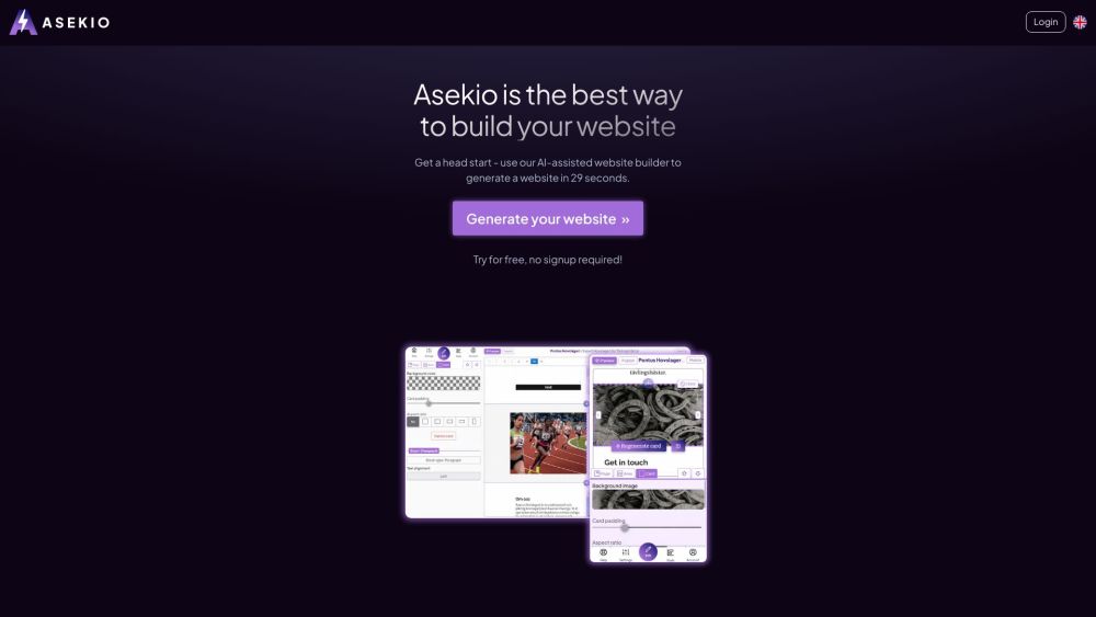 Asekio - AI Website Builder