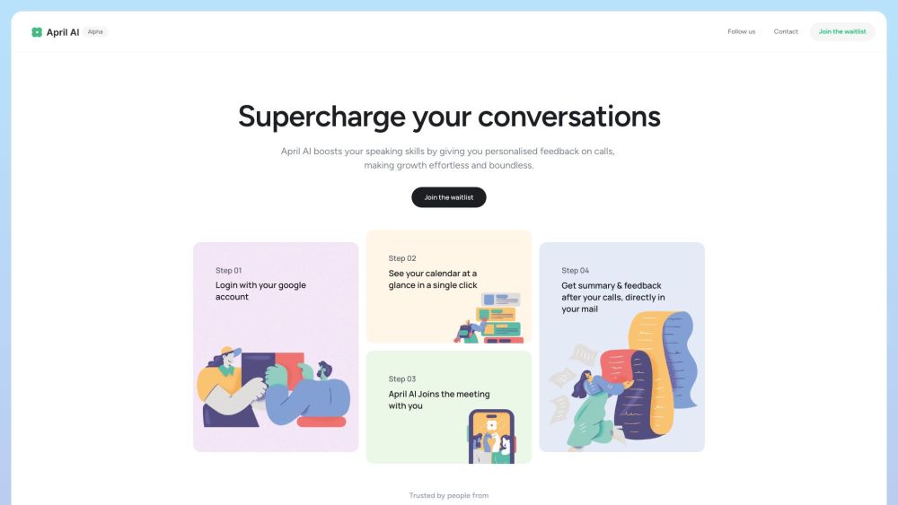 Grammarly for speech Website screenshot