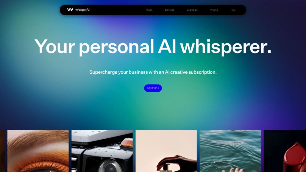WhisperAI Website screenshot