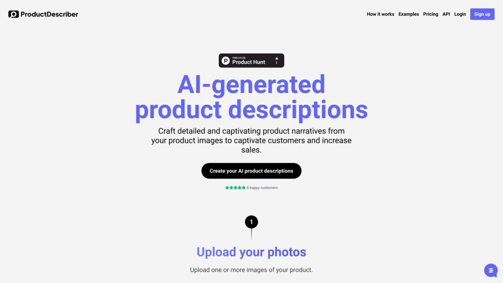 ProductDescriber - AI-generated product descriptions