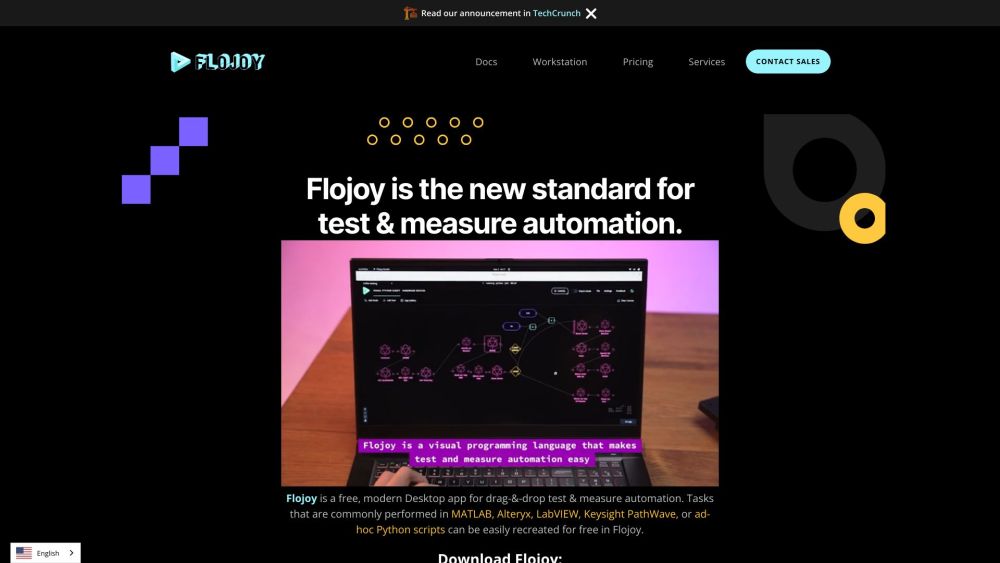 Flojoy Studio Website screenshot