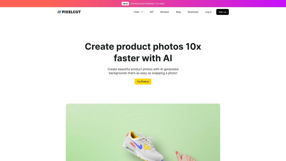 Pixelcut Website screenshot