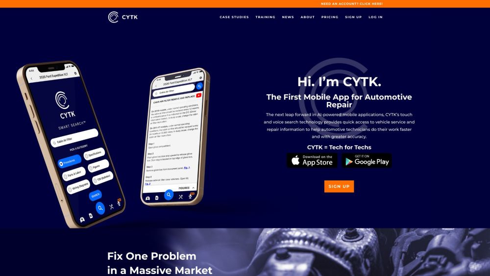 CYTK Website screenshot