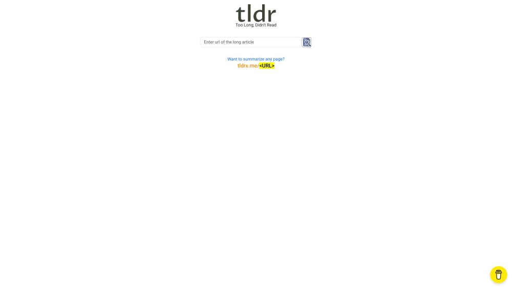 tldrx.me Website screenshot