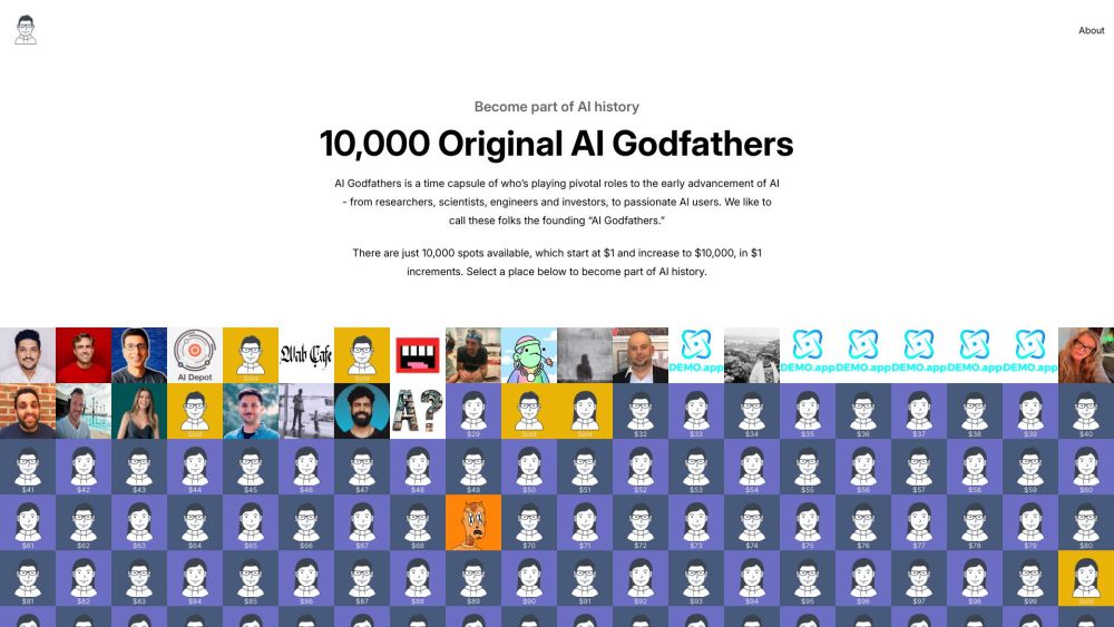 AI Godfathers Website screenshot