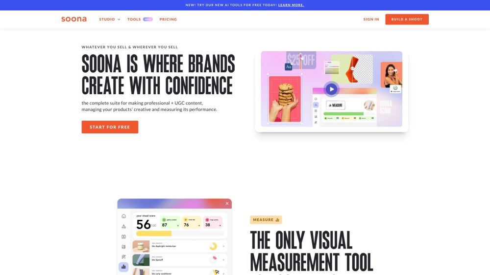 soona\'s AI Tools & Creative Platform