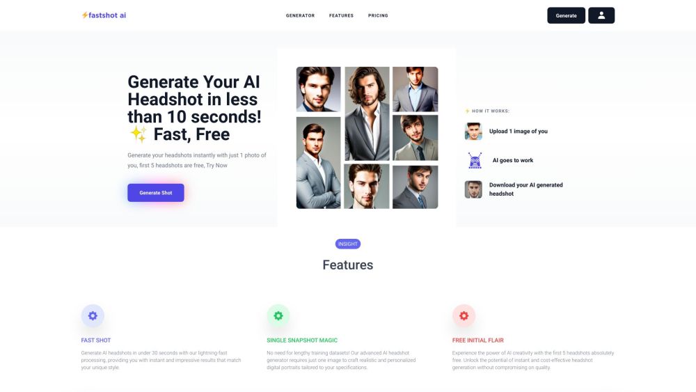 FastShot AI - Fast & Free Headshot Generator