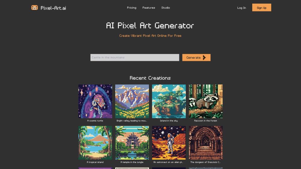 Pixel-Art.ai Website screenshot