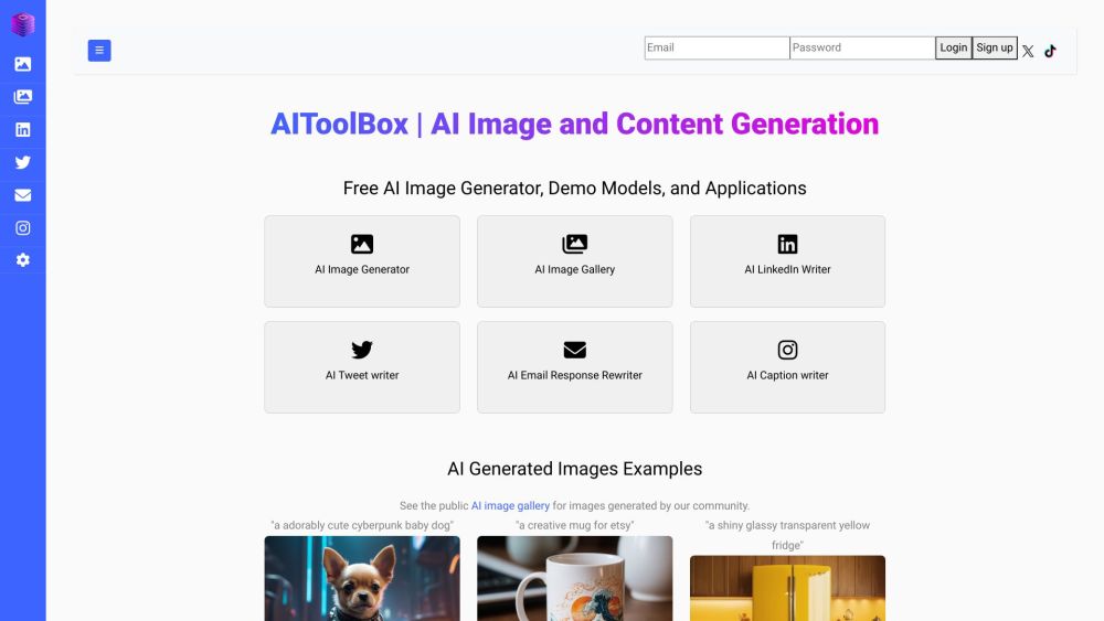 AIToolBox Website screenshot