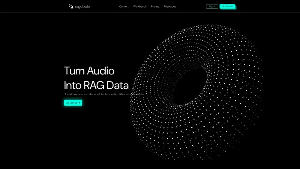 ragobble Website screenshot