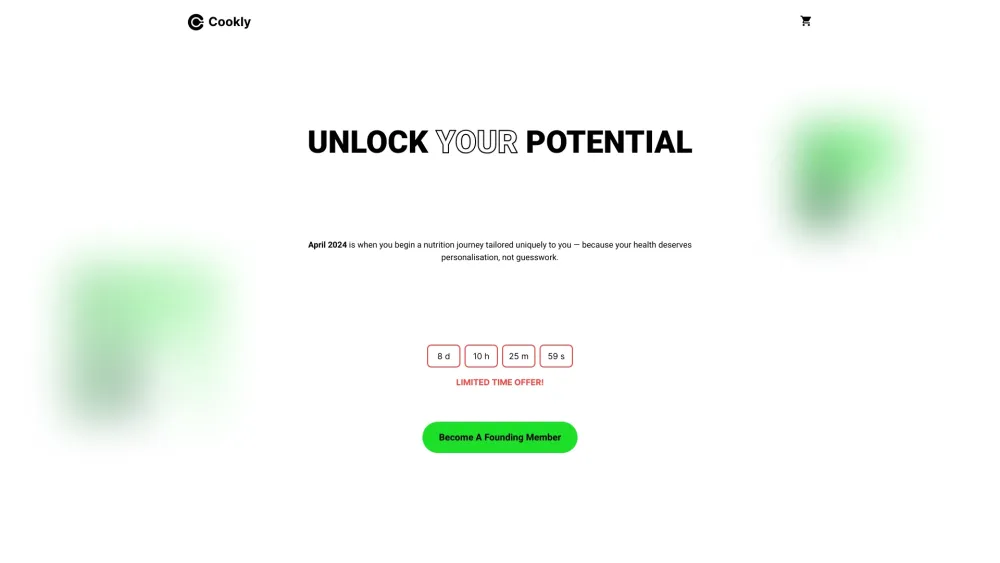 Cookly Website screenshot