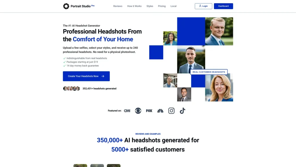 AI Generated Professional Headshots