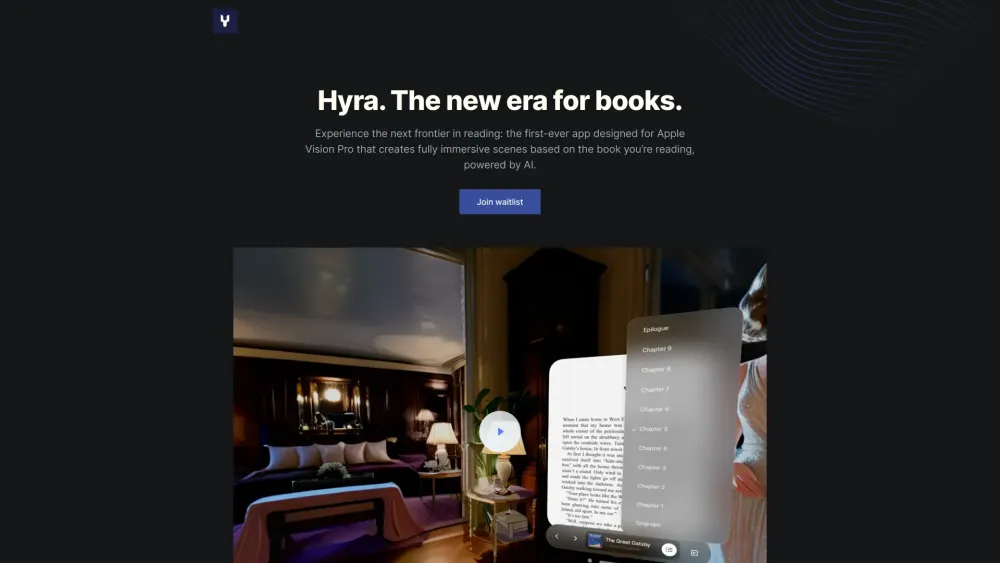 Hyra Website screenshot