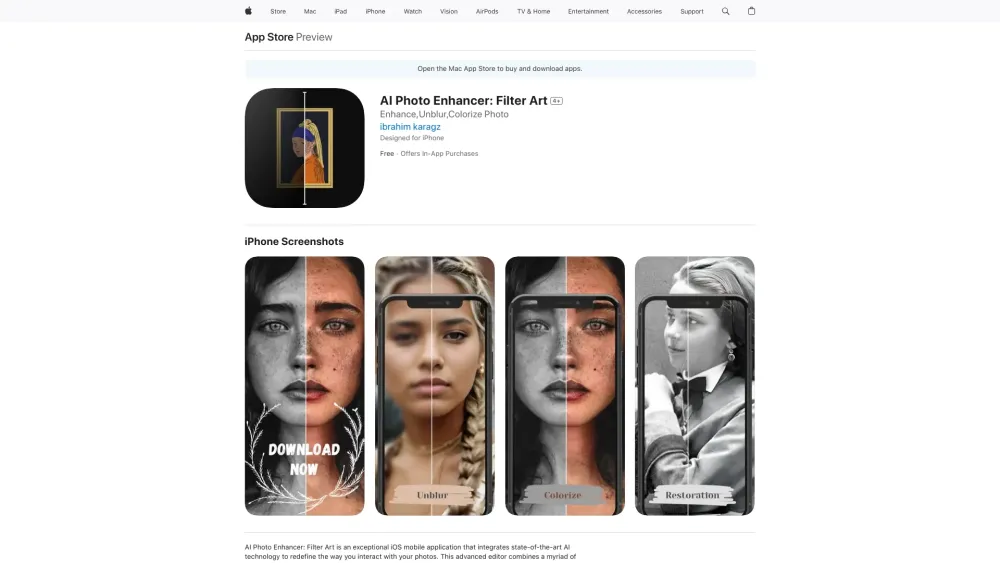 AI Photo Enhancer: Filter Art