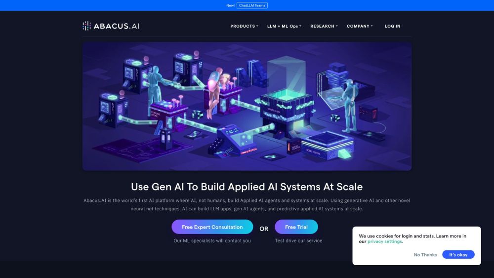 Abacus.AI Website screenshot