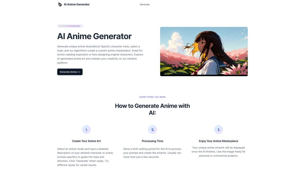 AI Anime Generator