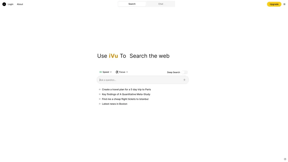 iVu Ai-Powered Conversational Search Engine