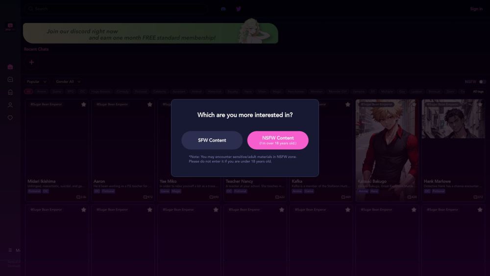 Juicychat AI Website screenshot