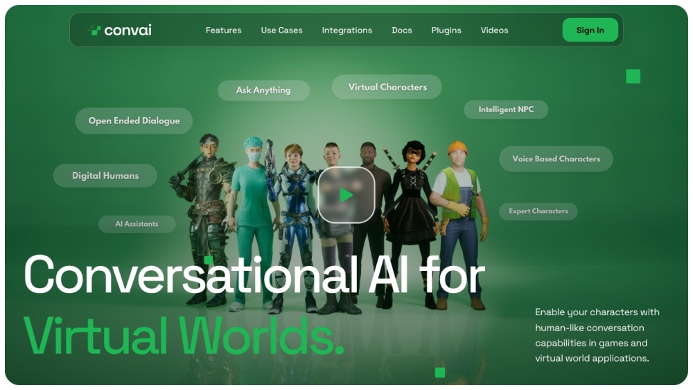 Convai - Conversational AI for Virtual Worlds