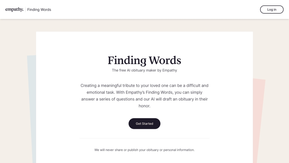 Finding Words Website screenshot