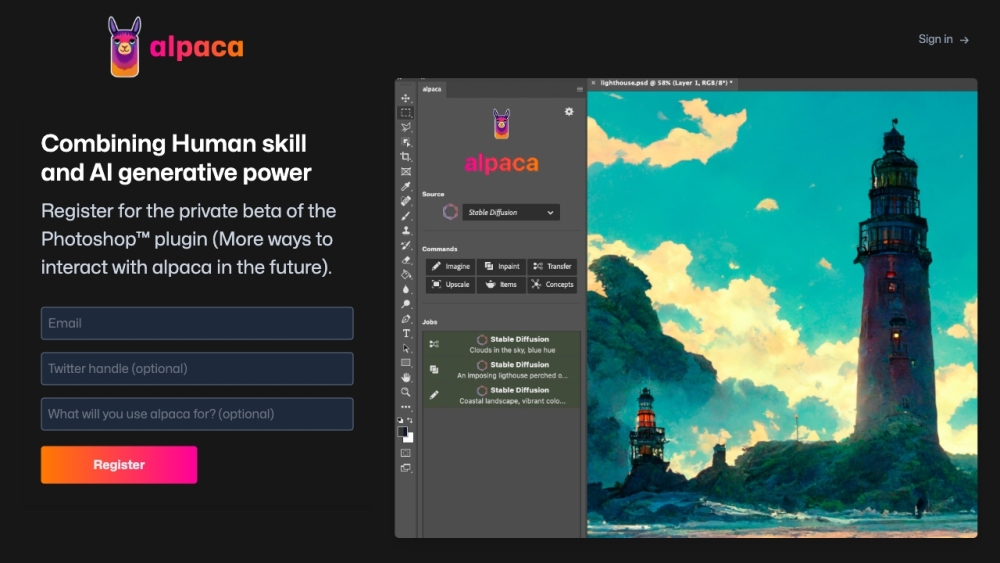 Alpaca - AI Tools Built For Artists