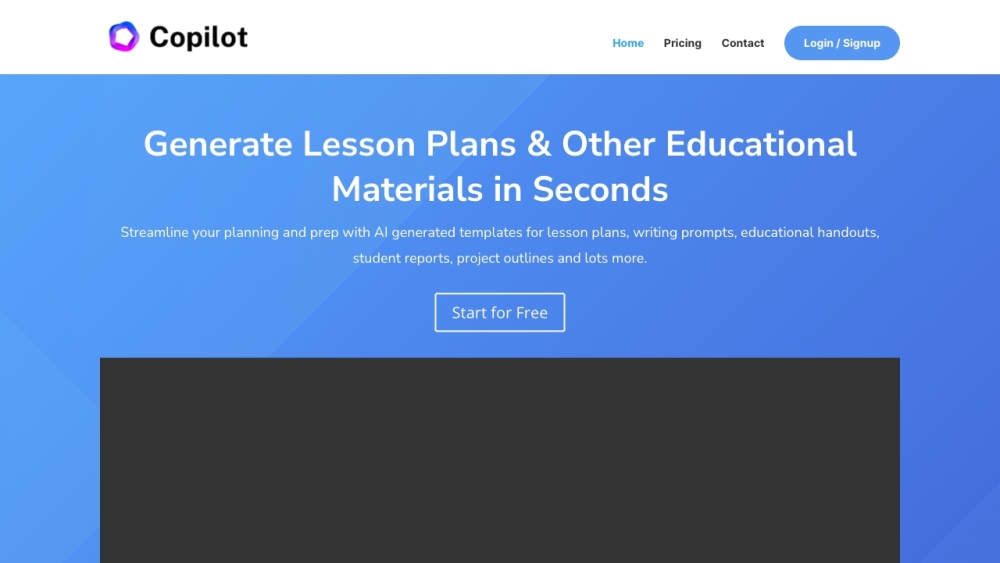 https://educationcopilot.com Website screenshot