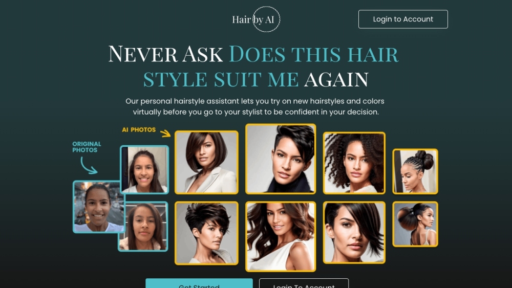 Find Your Perfect Women's Hairstyles Website screenshot