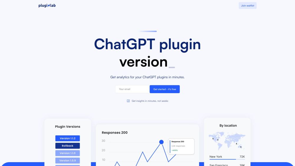 PluginLab Website screenshot