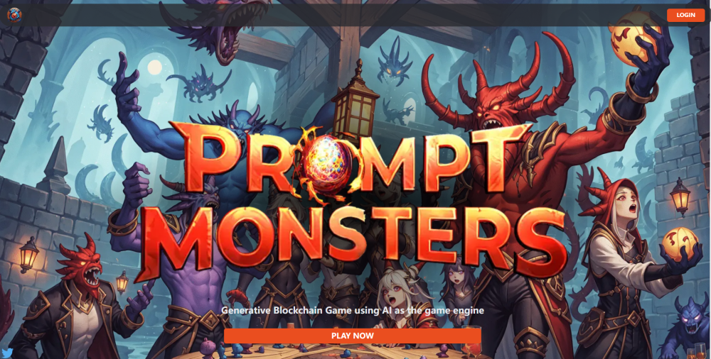 Screenshot der Prompt Monsters-Website